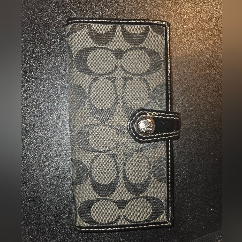 Coach Black and Gray Wallet